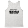 vegetarian ask yourself why not vegan food foodie tofu geek tee shirt Tank Top