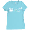 never judge a book by it's movie Ladies Fitted T-Shirt