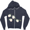 chinese peaches Zipper Hoodie