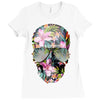Summer Skull Ladies Fitted T-Shirt