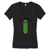 dill with it black logo Women's V-Neck T-Shirt