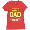 proud dad nurse Ladies Fitted T-Shirt