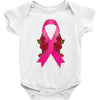 breast cancer pink ribbon Baby Bodysuit