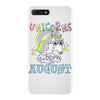 unicorns are born in august cute unicorn iPhone 7 Plus Case