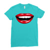 lips red Ladies Fitted T-Shirt