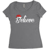 believe Women's Triblend Scoop T-shirt