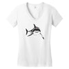 sharks with frickin laser beams t shirt soft funny austin powers tee d Women's V-Neck T-Shirt