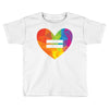 Rainbow Equality Heart Toddler T-shirt
