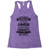 Super Cool Granddad Of A Freaking Awesome Granddaughter Racerback Tank