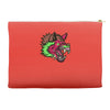 pink punk wolf Accessory Pouches
