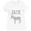 jack ass Ladies Fitted T-Shirt
