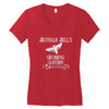 buffalo bill's rubbing lotion Women's V-Neck T-Shirt
