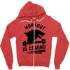 round neck half sleeves Zipper Hoodie