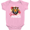 Girl Power White Write Baby Bodysuit