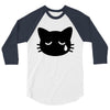 sad cat 3/4 Sleeve Shirt