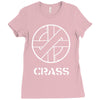 crass anarcho punk rock Ladies Fitted T-Shirt