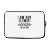 i'm not clumsy Laptop sleeve