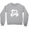 heart walking Crewneck Sweatshirt