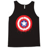 captain america dying bleeding logo Tank Top