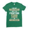 I am Not Super Woman But I'm Fighting Uterine Cancer So Close Enough Ladies Fitted T-Shirt
