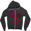 flowers Zipper Hoodie
