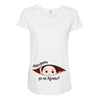 August Peeking Out Baby Boy in Spanish Maternity Scoop Neck T-shirt