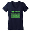delorean trail Women's V-Neck T-Shirt
