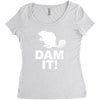 dam it! Women's Triblend Scoop T-shirt