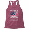 Veteran Don't Thank Me Thank My Brothers &amp; Sisters Who Never Came Back Racerback Tank
