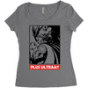 All Might Women's Triblend Scoop T-shirt