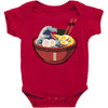 great wave ramen Baby Bodysuit
