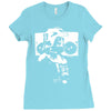 darth vader with boom box Ladies Fitted T-Shirt