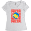 spaceship Women's Triblend Scoop T-shirt
