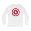 captain america dying bleeding logo Long Sleeve Shirts