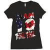 Team 10 America New Design Ladies Fitted T-Shirt