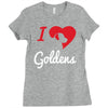 i love goldens Ladies Fitted T-Shirt