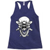 butter skull black Racerback Tank
