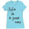 life is a journey Ladies Fitted T-Shirt