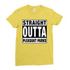 straight outta pleasant parks Ladies Fitted T-Shirt