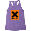 irritant symbol joke Racerback Tank