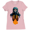 space skull Ladies Fitted T-Shirt
