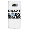 crazy lady shark Samsung Galaxy S8 Plus Case