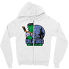 spooky city creatures   hockey team Zipper Hoodie