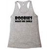 boobies make me smile (2) Racerback Tank