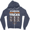 Stubborn French Bulldog Tricks Zipper Hoodie