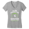alien abductee survivor tour ufo nerd geek comic funny Women's V-Neck T-Shirt