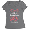 Mom Great Job I'm Awesome Love Happy Mother's Day Women's Triblend Scoop T-shirt