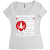 as a scorpio i have 3 sides Women's Triblend Scoop T-shirt