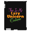 this is my lazy unicorn costume iPad 3 and 4 Case