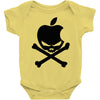 apple skull Baby Onesie
